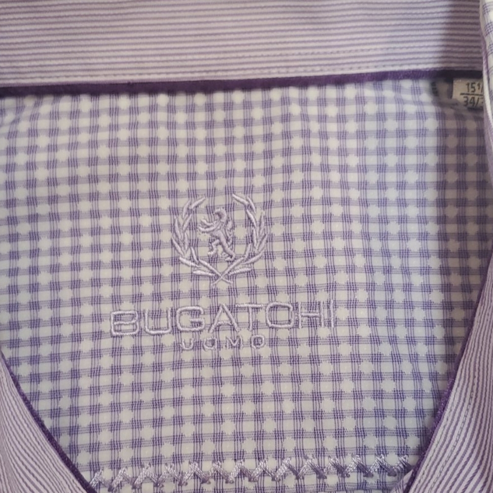 Bugatchi Button Down 15.5/ - Picture 3 of 6